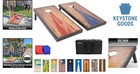 4ft X 2ft Rustic Wood Cornhole Boards Set With 8 Bean Bags