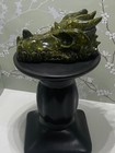 3 9  Ocean Jasper Hand Carved Dragon Skull - Beautiful Coloring