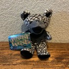 Grateful Dead Liquid Blue Bean Bear Plush August West 7  Black 1998 Vintage