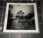 1960s Family Plays Skittles Board Game Toy Vintage Snapshot Photo