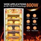 28 7 h Commercial Countertop Food Pizza Warmer 5-tiers Food Heater Display Case