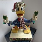 Jim Shore Disney Showcase Donald Duck Unplugged For The Holidays Figurine 6  Box