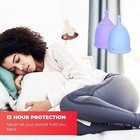 Menstrual Cups Set Of 2 Reusable Soft Silicone Period Cups Blue   Lavender