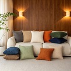16  18  20  Plain Plush Cushion Cover Soft Throw Pillow Case Sofa Home Decor 