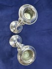 Empire Sterling Silver Candlesticks Vintage Tall Centerpiece Candleholders 2 Lot