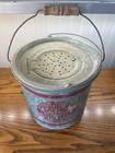 Vintage Galvanized Savings Servess 10 Qt  Minnow Bucket Kansas City Mo Read Desc