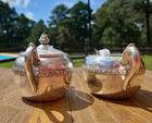F B Rogers Silver Co Silver Plated Creamer And Sugar Bow  2307 Trade Mark 1883