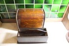 Antique Wood Document letter Holder Box