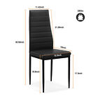 Set Of 4 Pu Leather Dining Chair Modern Accent Chair Elegant Design Home Kitchen