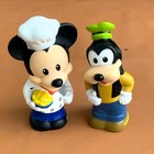 4pcs Fisher Price Little People Chef Mickey Mouse   Goofy 2013 Figures Playset