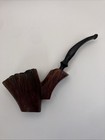 Vintage Harcourt Hand Carved Made In Denmark Smoking Pipe   Nice Shape 