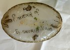 Lot Of Souvenir Glassware Vintage Collectible Ellsworth Maine Milk And Green