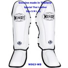 Windy Special Shin Guards Boxing Leather Mma Muay Thai Wsg3-wb Made Th Size S-xl