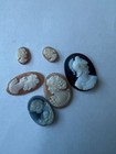 Vintage Mixed Lot Loose Cameos Craft Repair 