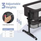 3 In 1 Baby Bassinet Bedside Sleeper Portable Crib Pack And Play W  Mattress