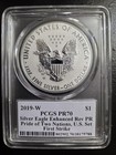 2019-w Enhanced Reverse Proof Silver Eagle Pcgs Pr70 Fs Cleveland Signed 