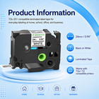 Compatible With Brother 3pk Black On White Label Tape Tze251 Tz251 Pt-2700 1 