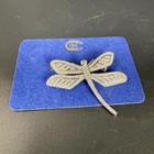 Charmelle Silver Tone Clear Rhinestones Articulated Dragonfly Brooch Lapel Pin