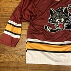 Chicago Wolves Ahl Hockey Jersey White red yellow  Adult Large
