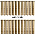100 Grain Archery Arrow Brass Insert 24 Packs For  244  6 2mm Carbon Arrows Us
