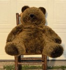 Vintage Fao Schwarz Fifth Avenue Brown Teddy Bear 32    Giant Large Huge Plush