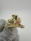 Vintage Seaworld Charter Member Gold Tone Enamel Pin  Flamingo  Orca  Elephant 