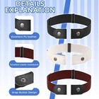 Men Women Buckle-free Elastic Invisible Waist Belt For Jeans No Bulge Hassle Lot