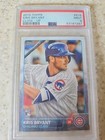 2015 Topps  616 Kris Bryant Close-up Chicago Cubs Rc Rookie Card Psa 9 Mint