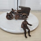 Vintage Style Cast Iron Parcel Post Motorcycle Delivery Bank Reproduction 9 