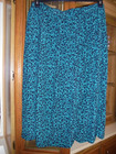 Ava Viv Green And Black Maxi Skirt Pull On Size 1x