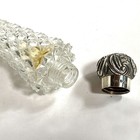1890s English George Brace Sterling Silver And Cut Crystal Scent Flask With Case