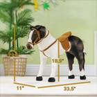 Ride On Horse For Toddlers 3-8 Years With Neighing   Padding  Brown