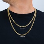 10k Yellow Real Gold Mens 5 7mm Miami Cuban Link Chain Lightweight Necklace 20 