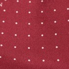 Eton Nwt 100  Silk Pocket Square In Red With Small White Dots Made In Italy