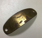 Vintage Antique Original Century Brass Fan Motor Tag Plate For Ceiling Fan