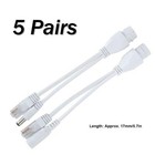 Poe Injector Poe Splitter Kit Dc12v Poe 5pcs Adapter Cable Standard Network