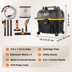 Wet Dry Vacuum Shop Vac 4 Gallon 5 Peak Hp 3-in-1 Function Blower Portable