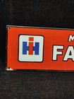Porcelain Farmall Enamel Metal Sign Plate Size 30  X 8  Inches
