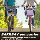 Dog Bike Basket Carrier  Expandable Foldable Soft-sided Dog Carrier  2 Open Door
