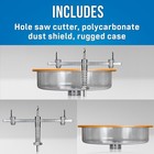 Jonard Tools Ahc-10 Professional Grade Round Hole Saw Cutter Includes Dust