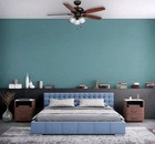 Hampton Bay Rockport 52 In  Indoor Led Bronze Ceiling Fan With Light Kit