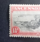 Ascension Kgvi 1938-53 Sg40a 1  d Vermillion  davit Flaw  Mint Cat   225