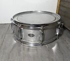 Vintage 1970s Slingerland 5x14 In Snare Drum - Ribbed Aluminum - With Stand