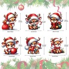 Christmas Iron On Transfers For T-shirts Cute Reindeer Iron On Transfers Heat 