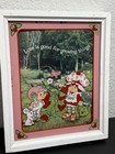 Vintage Strawberry Shortcake Love Is Good For Growing Things Glass Framed Photo