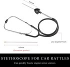 Automotive Engine Stethoscope  Mechanics Stethoscope Kit Black 