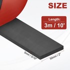 Neoprene Rubber Strips 2  X 5 16  X 10   Self Adhesive Solid Rubber Sheet