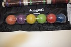 Juegoal 6 Player Croquet Set - Wooden Mallets Colored Balls Lawn Backyard - New