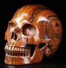 Huge 5 0  Tiger Iron Eye Carved Crystal Skull  Realistic  Crystal Healing