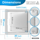 Access Panel For Drywall 10x10 Inch Wall Hole Cover Access Door Plastic White